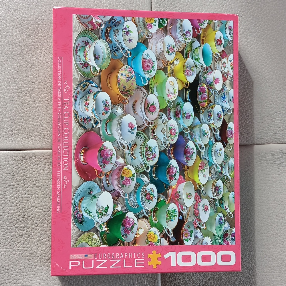 Tea Cup Collection, 1,000 piece puzzle by Eurographics